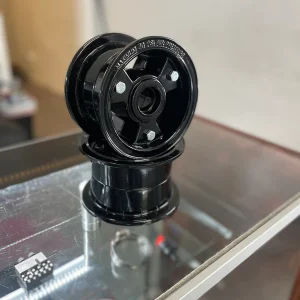Glossy Black Powdercoated 5 inch Tri-Star